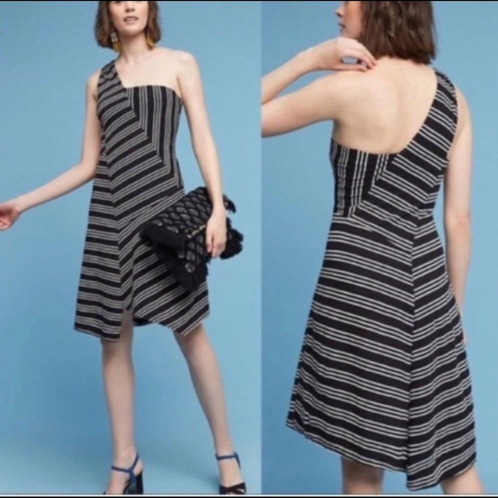 Anthropologie Maeve One Shoulder Dress